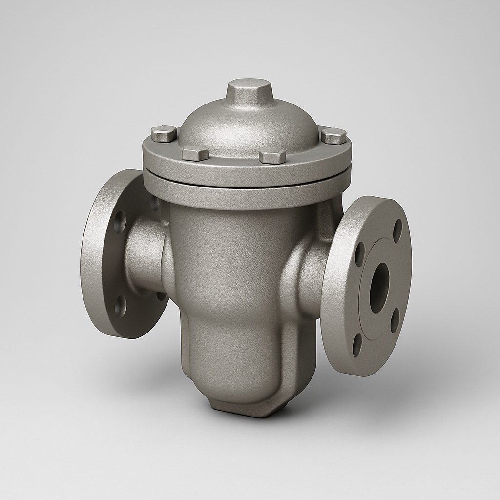 Steam trap for efficient condensate drainage in steam systems