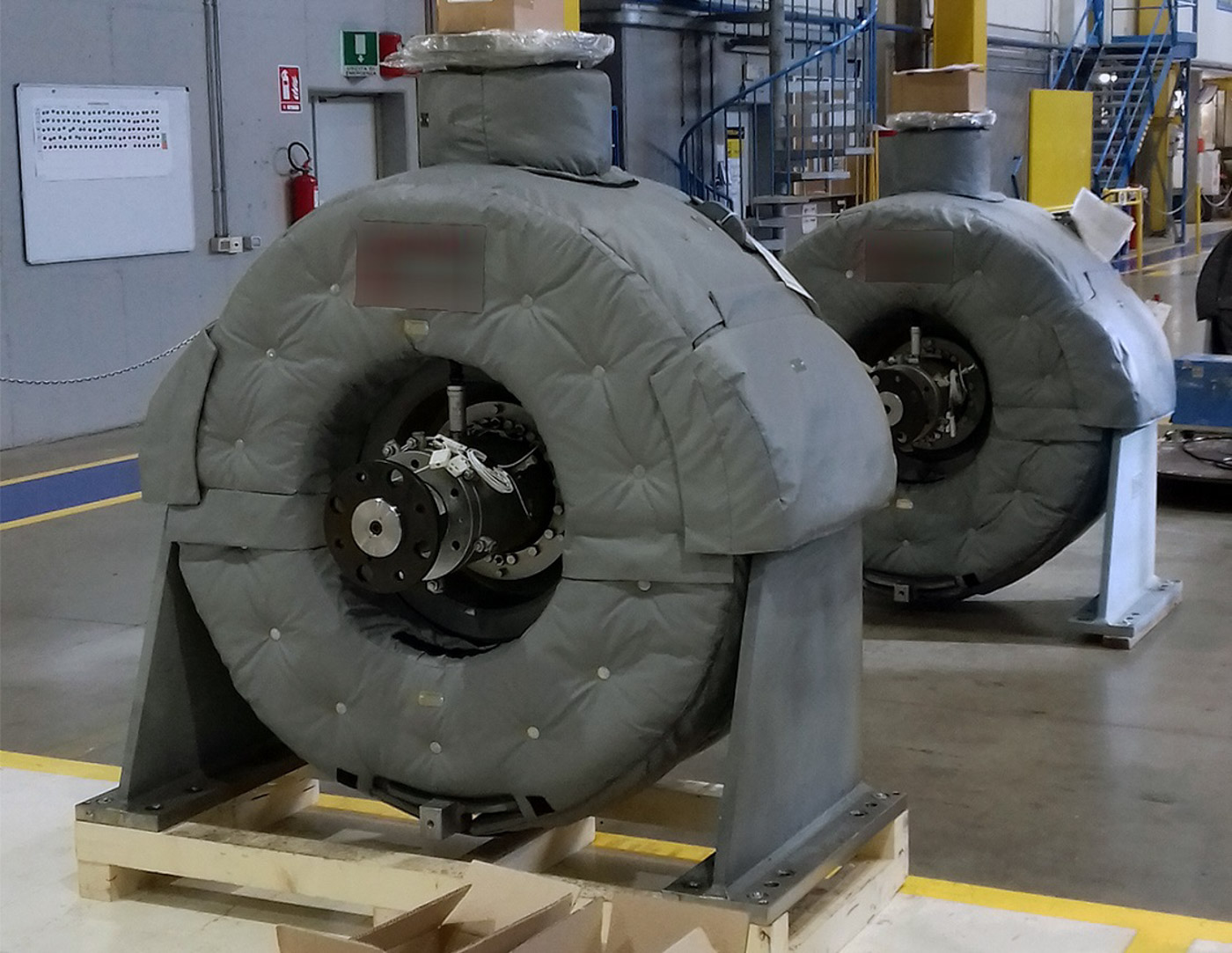 Avtakbar isolasjon på industrielt utstyr