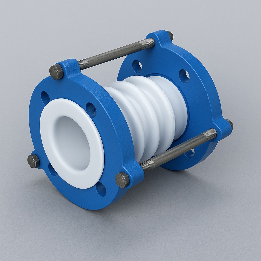 PTFE expansion joint for corrosive media