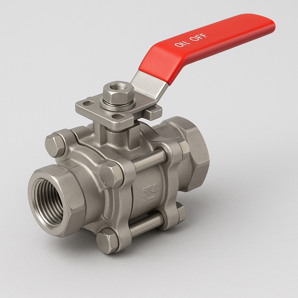 Stainless steel ball valve for industry – liquid and gas systems